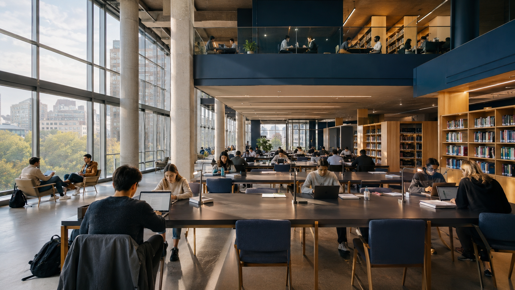 Library study commons
