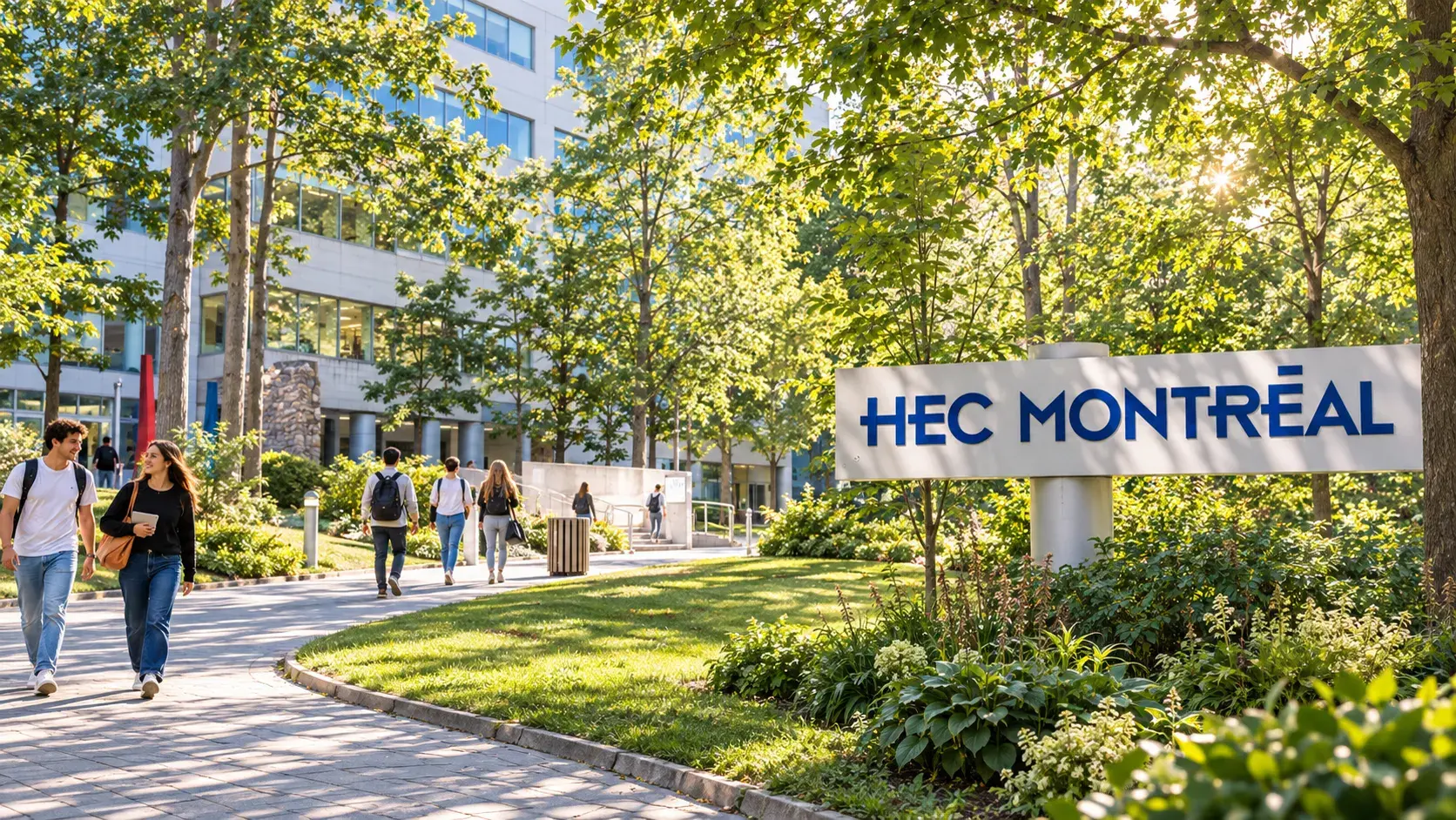 Campus de HEC Montréal — illustration IA