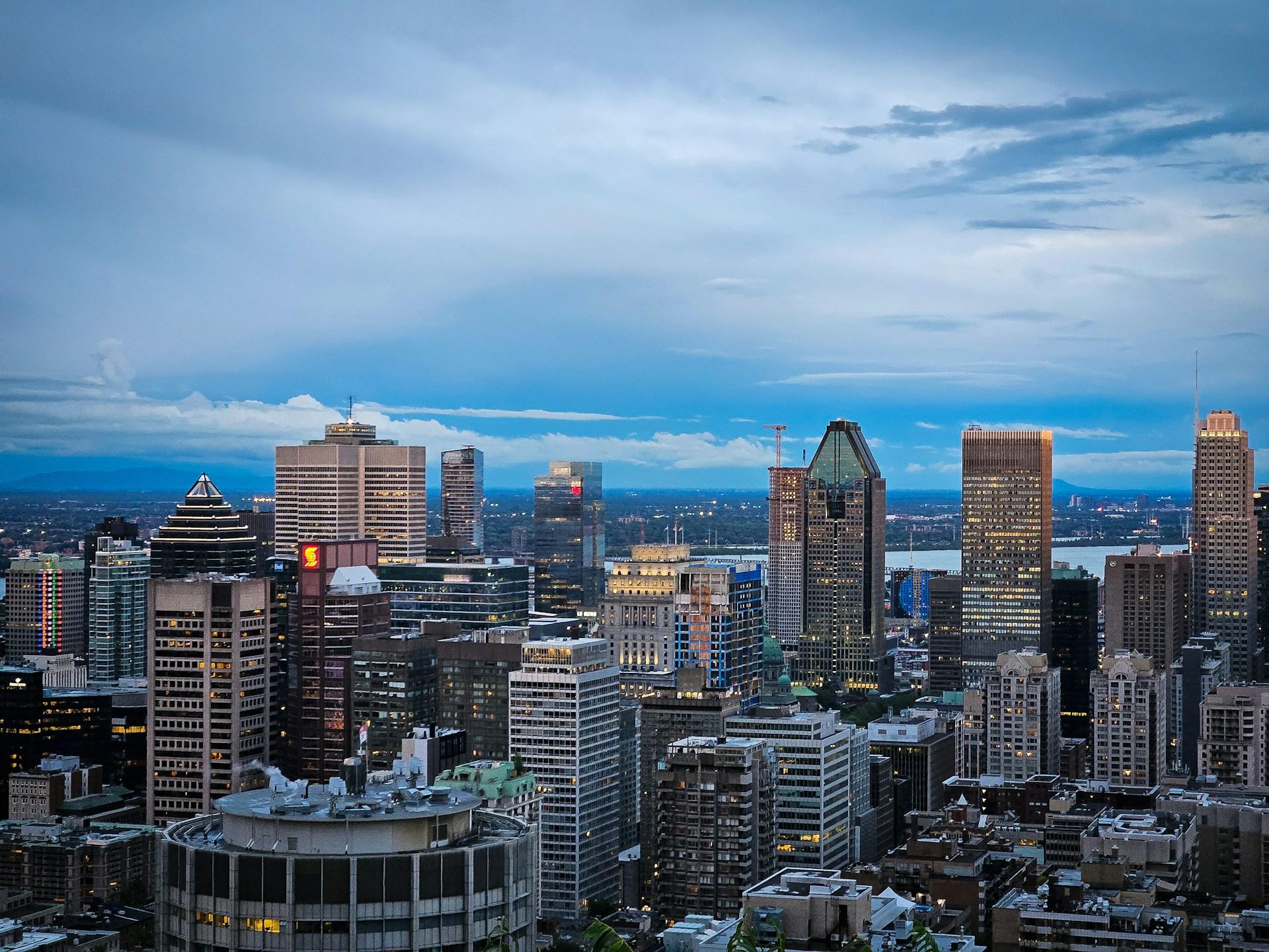 Montréal city view from Mount Royal