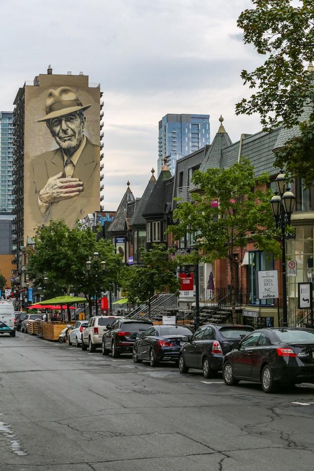 A Montréal neighbourhood street near campus life